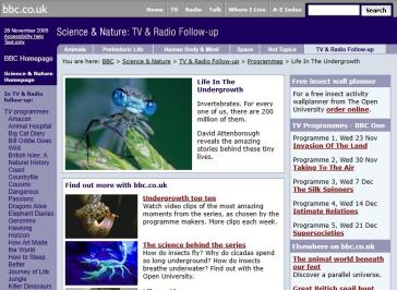 Life In The Undergrowth Website
