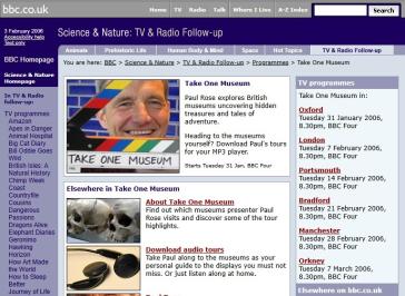 Take One Museum Website