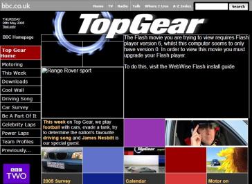 Top Gear Series 6 Website
