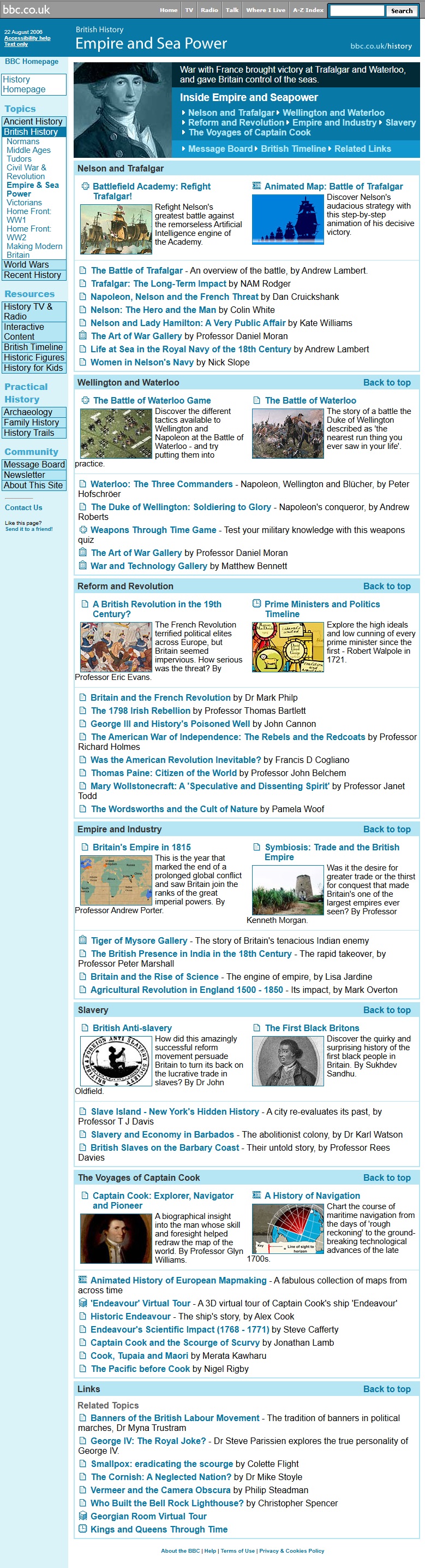 Trafalgar Website