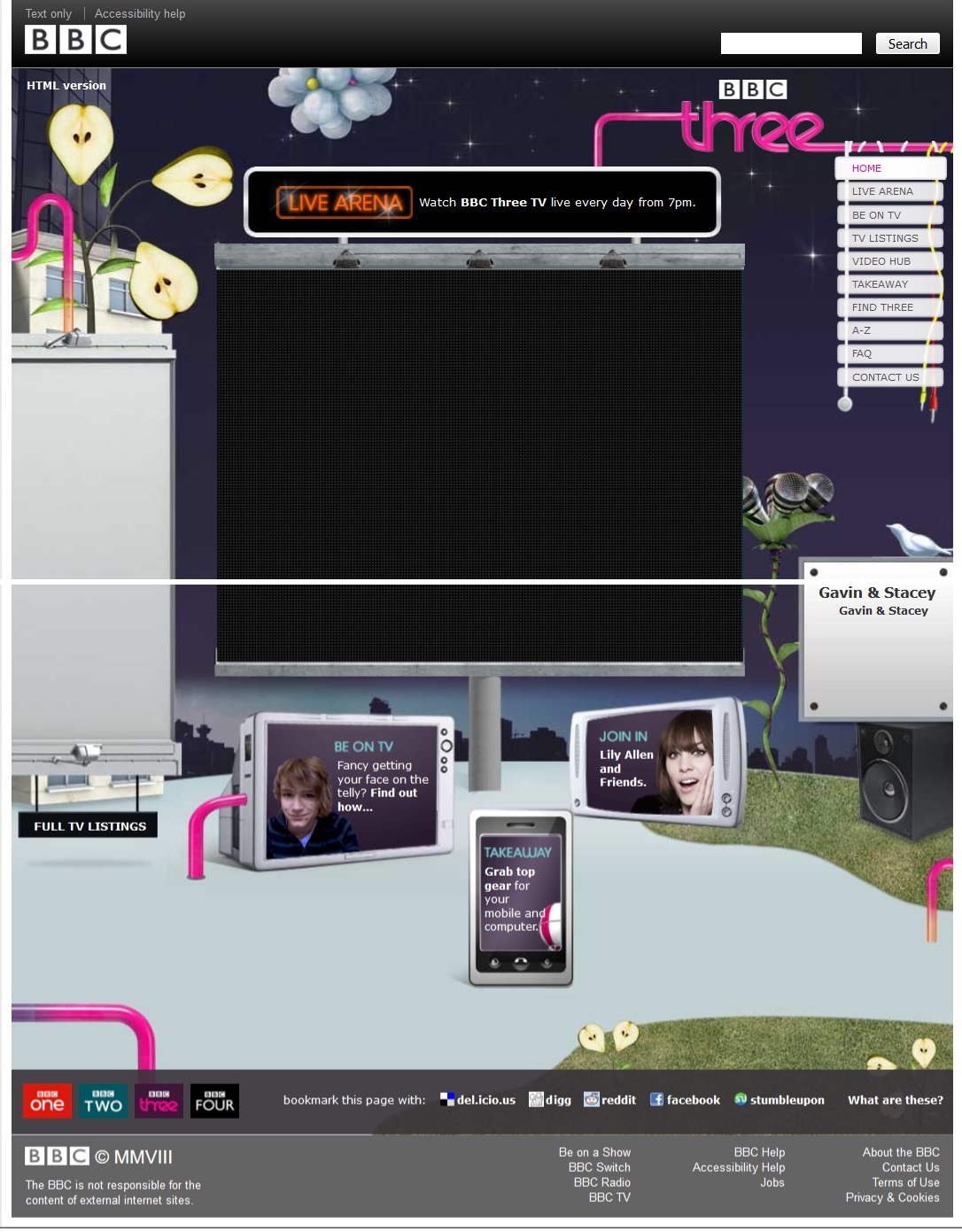 BBC Three Website