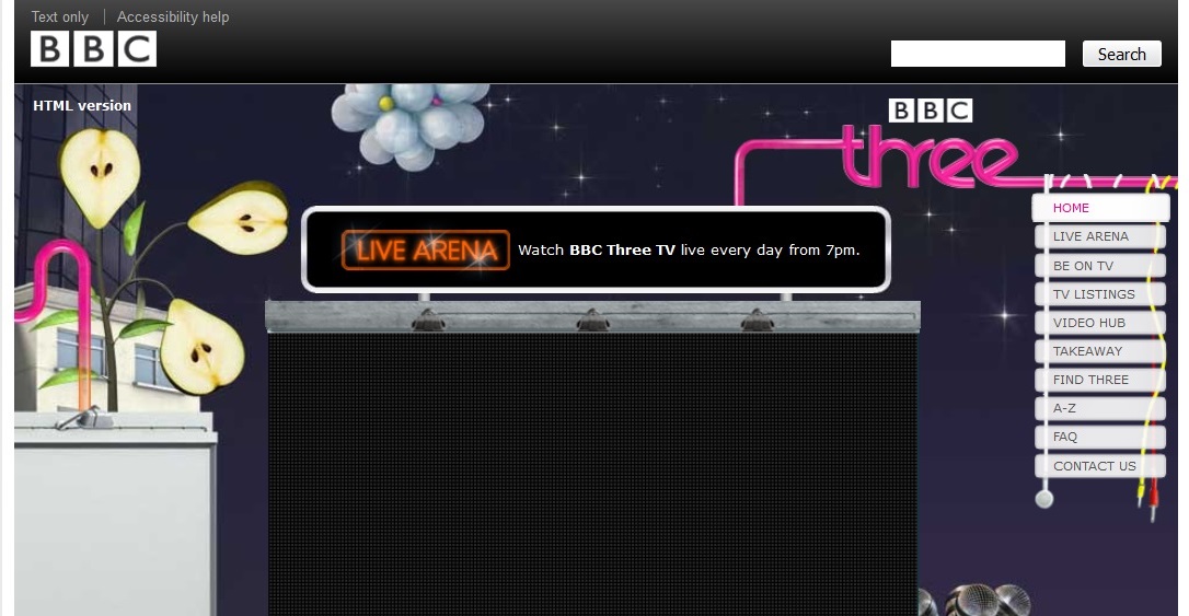 BBC Three Website