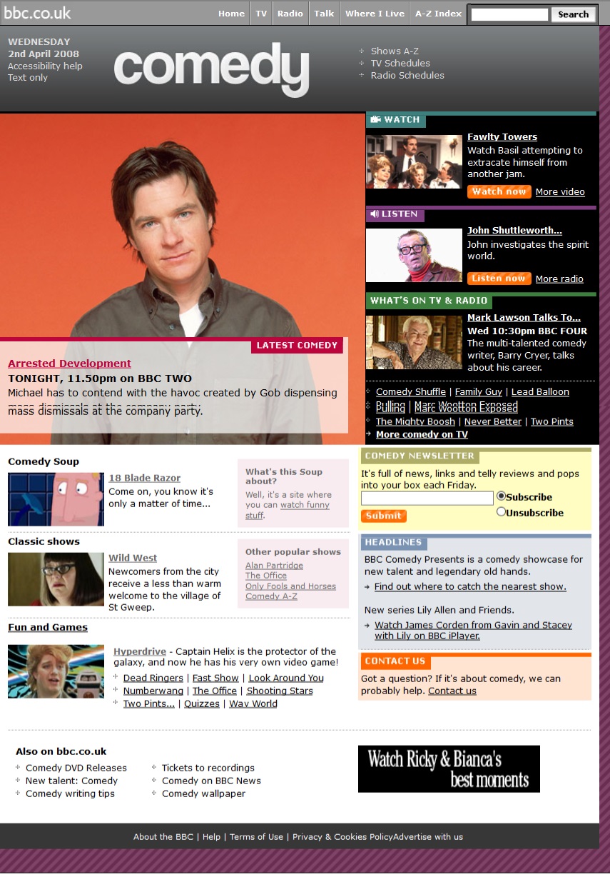 Comedy Website