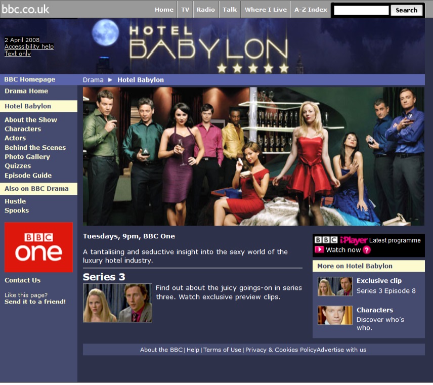 Hotel Babylon Website