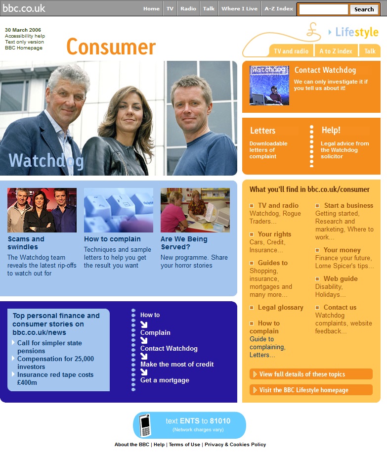 Consumer Website