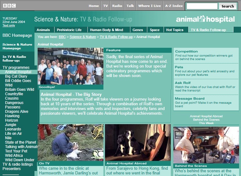 Animal Hospital Website