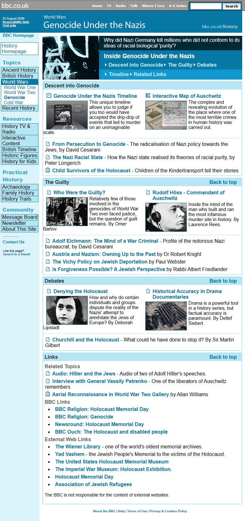 Auschwitz Website