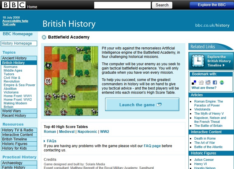 Battlefield Academy Game