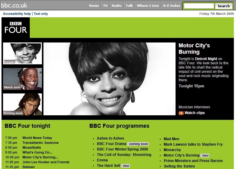 BBC 4 Website