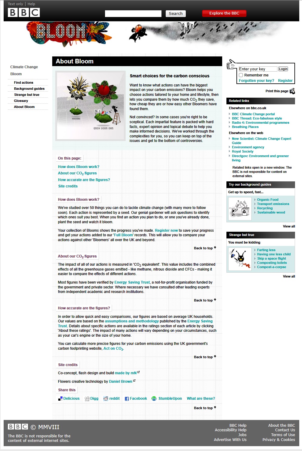 Climate Change: Bloom Website