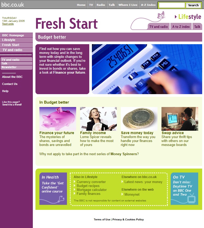 Fresh Start Website