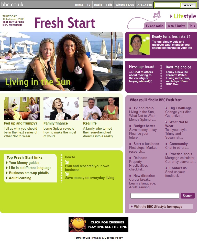 Fresh Start Website