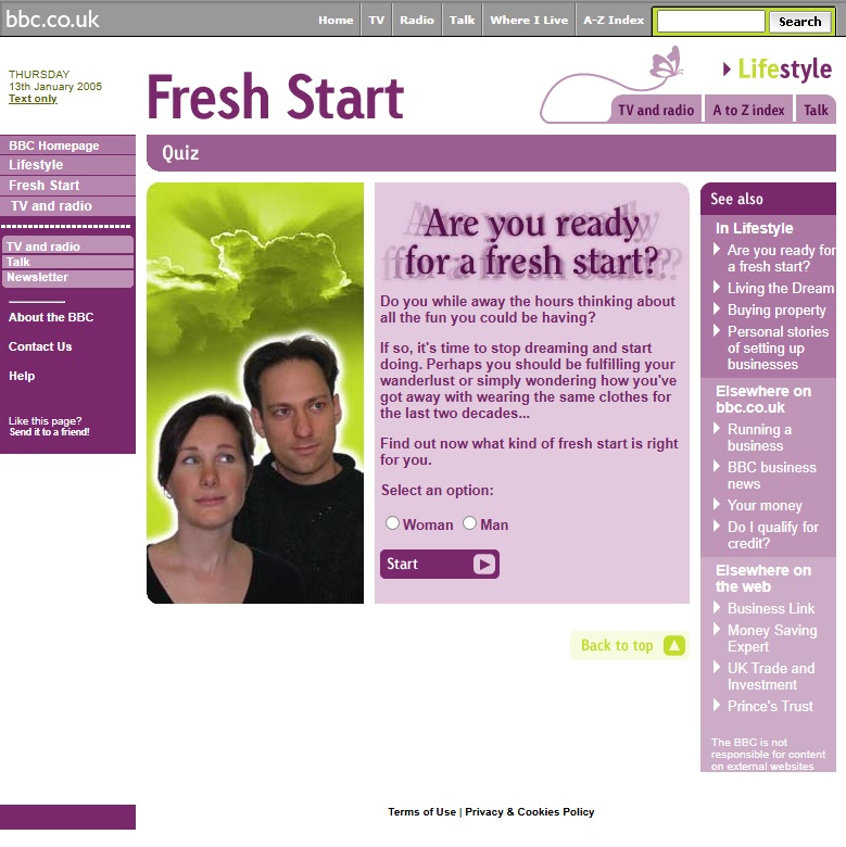 Fresh Start Website