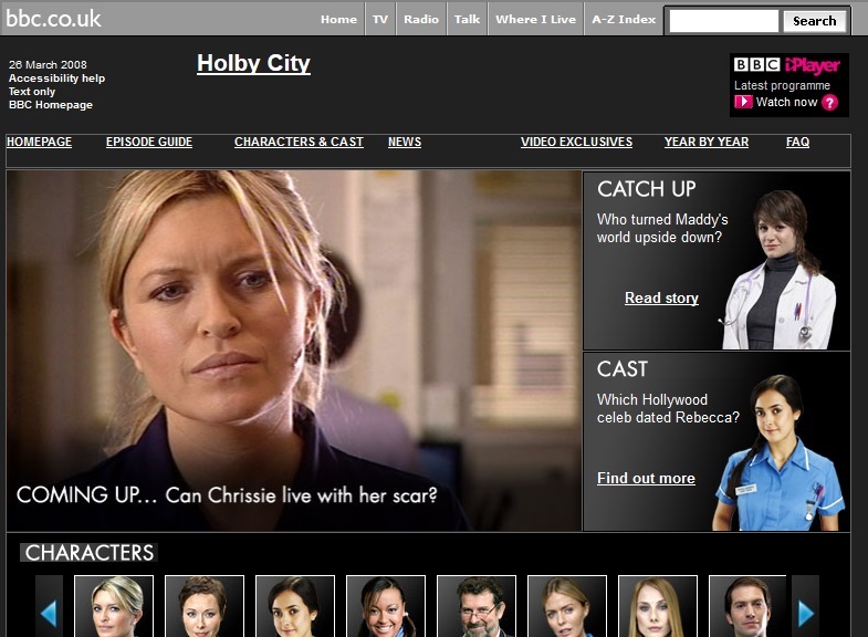 Holby City Website