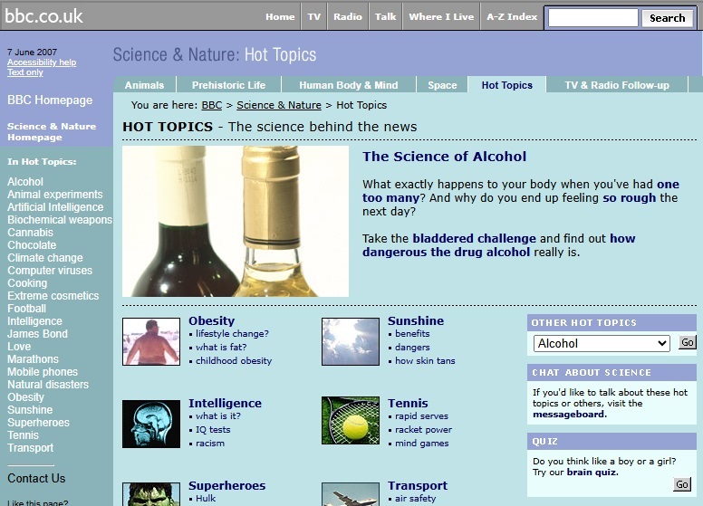 Hot Topics Website