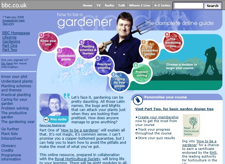 How To Be A Gardener Website