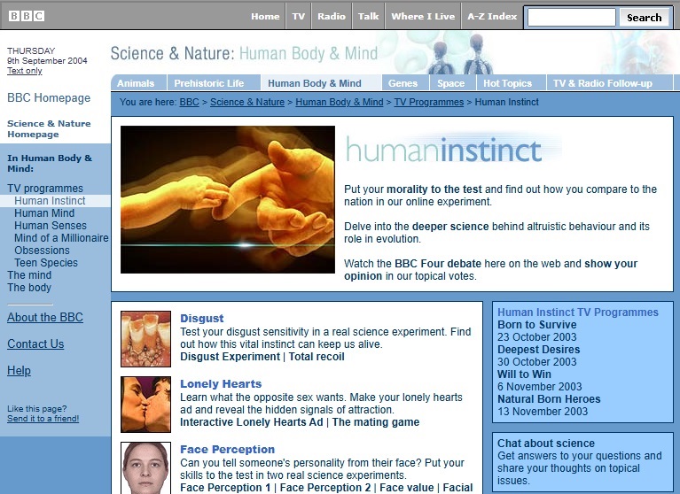 Human Instinct Website