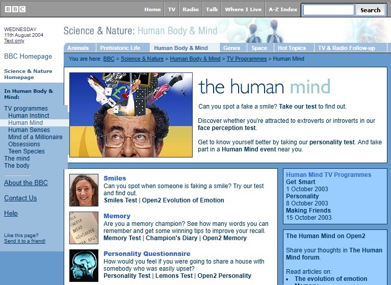 Human Mind Website