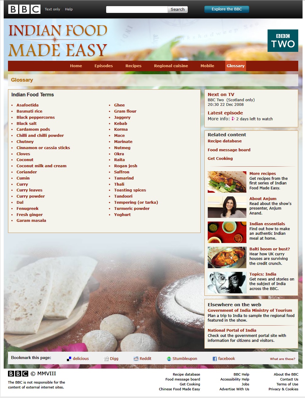 Indian Food Made Easy Website