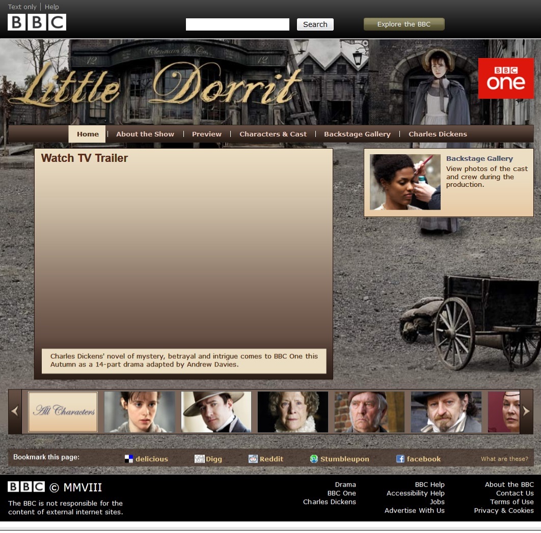 Little Dorrit Website
