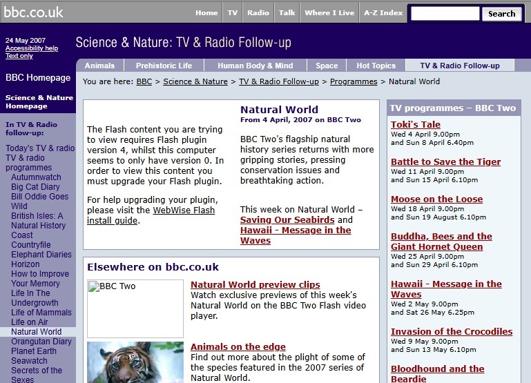 Natural World Website