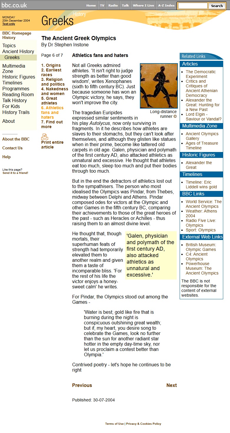 Olympics History Website