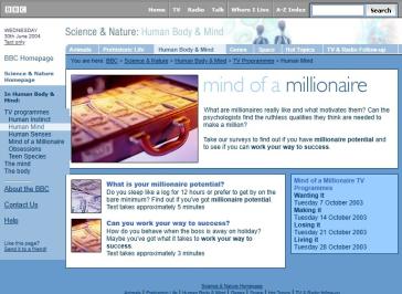 Mind Of A Millionaire Website