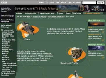 Wild Africa Website