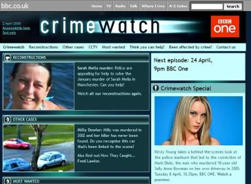 Crimewatch 2008 Website