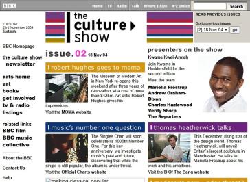The Culture Show 2004 Website