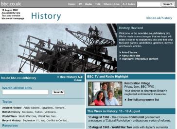 History Website Redesign