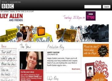 Lily Allen & Friends Website