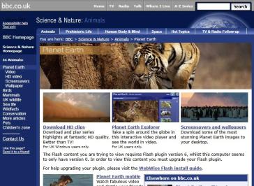 Planet Earth Website