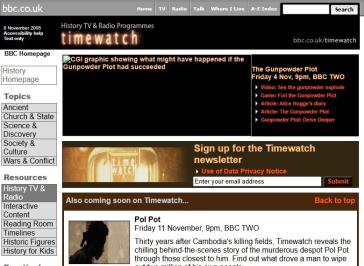 Timewatch Website