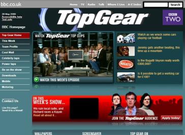 Top Gear Broadband Website