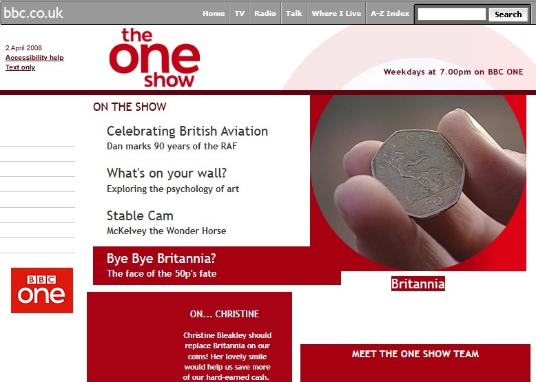 The One Show Website