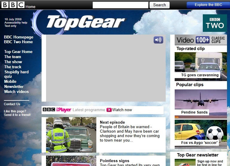 Top Gear Series 11 Website
