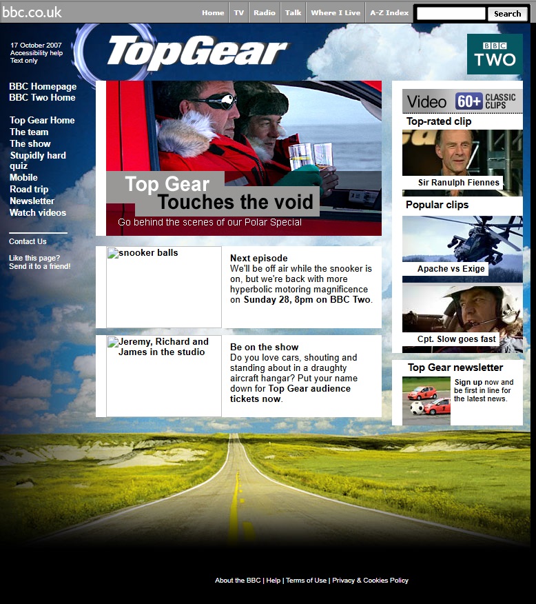 Top Gear Series 10 Website