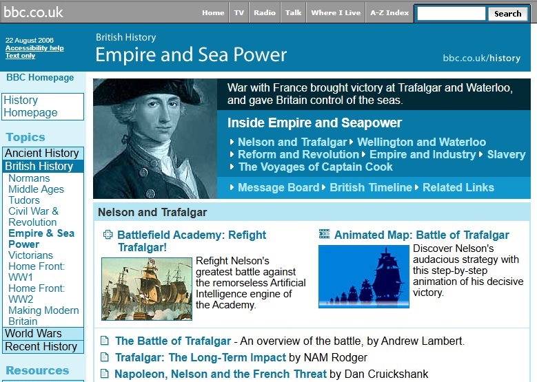 Trafalgar Website