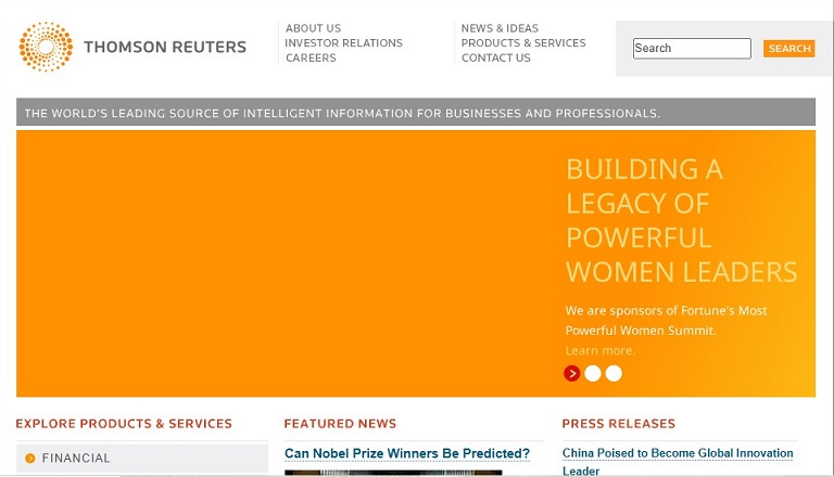 Thomson Reuters Website