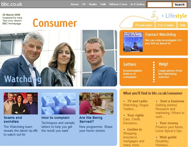 Consumer Website