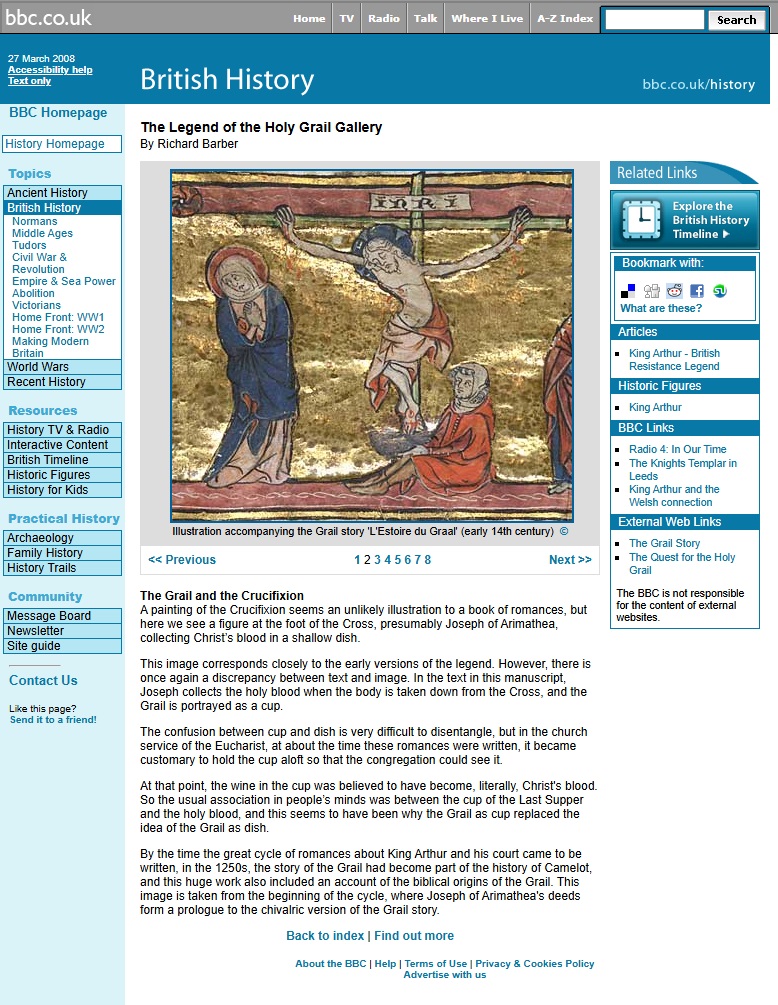 Holy Grail Gallery Website