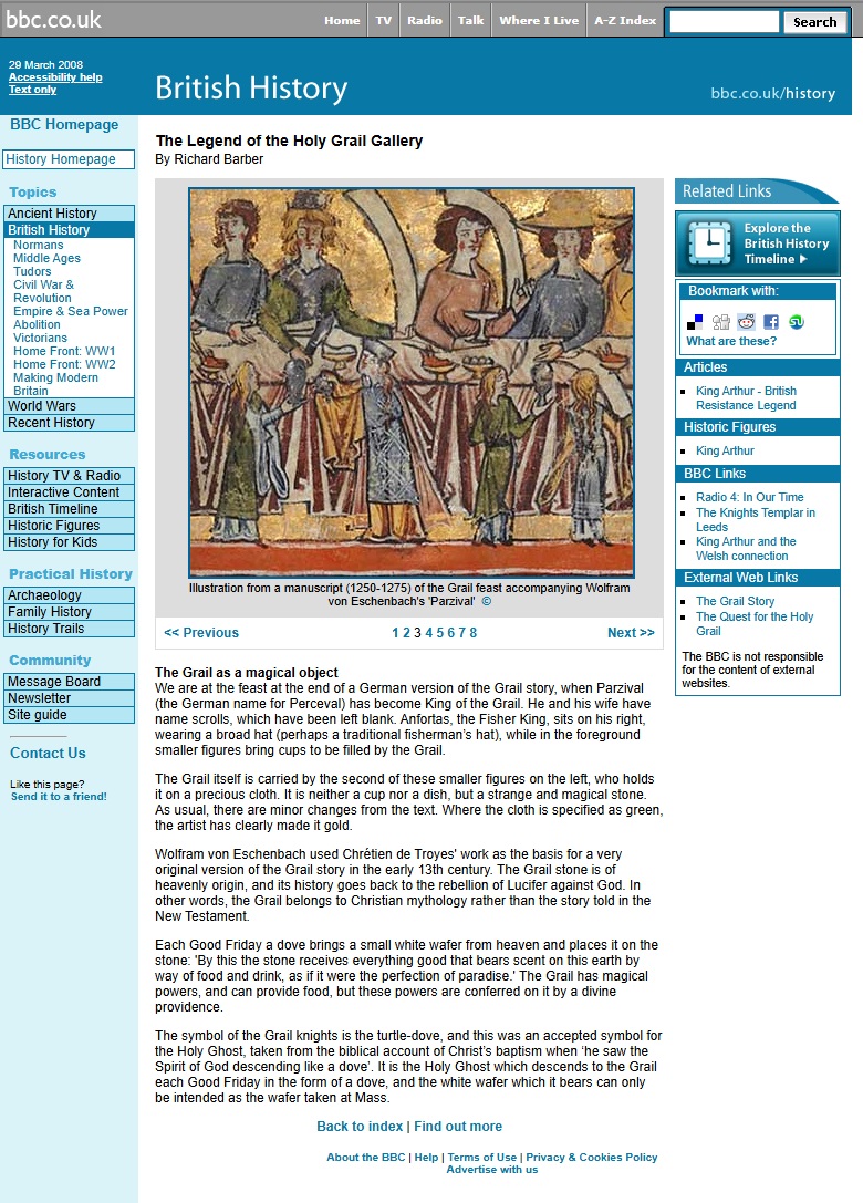 Holy Grail Gallery Website