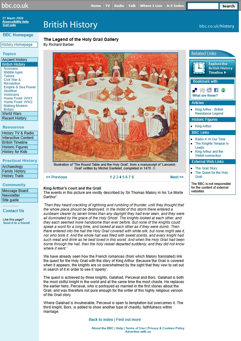 Holy Grail Gallery Website