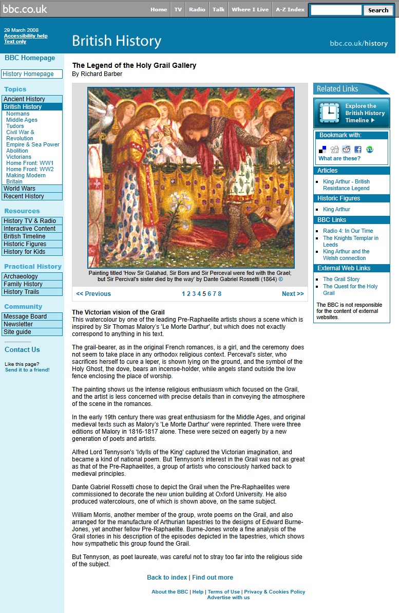 Holy Grail Gallery Website