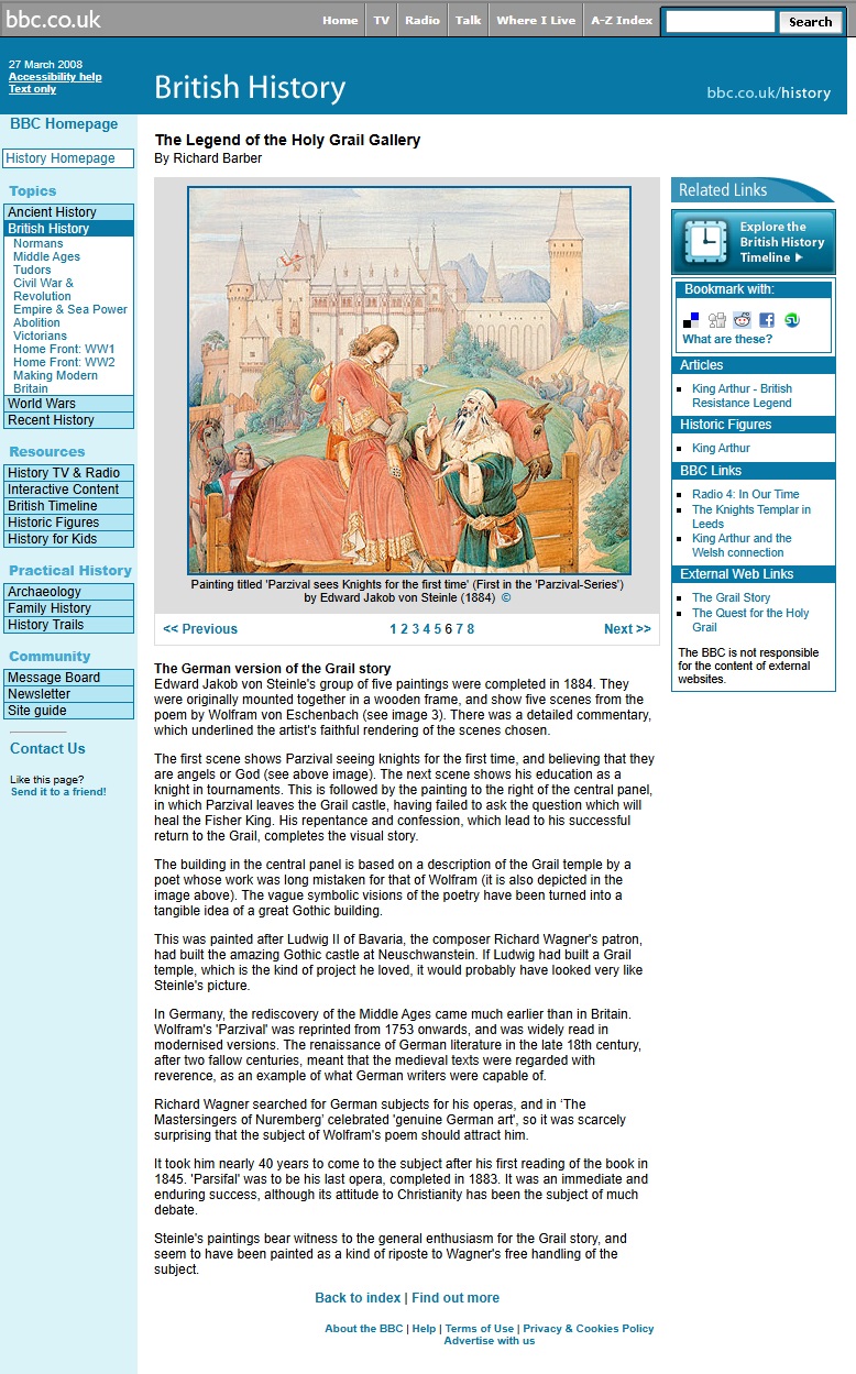 Holy Grail Gallery Website