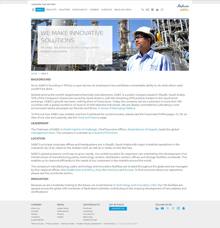 SABIC website