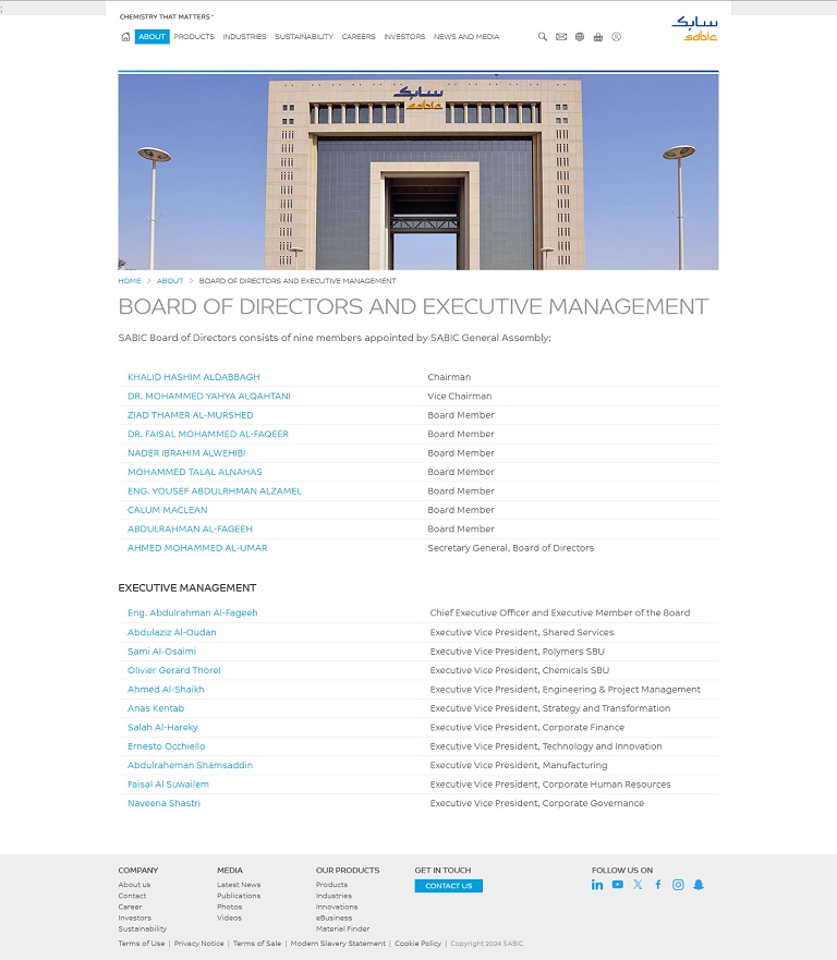 SABIC website