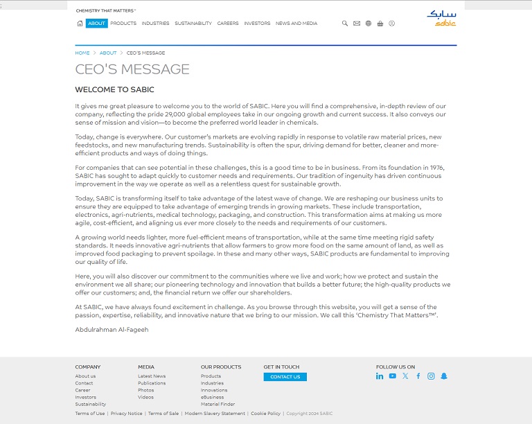 SABIC website