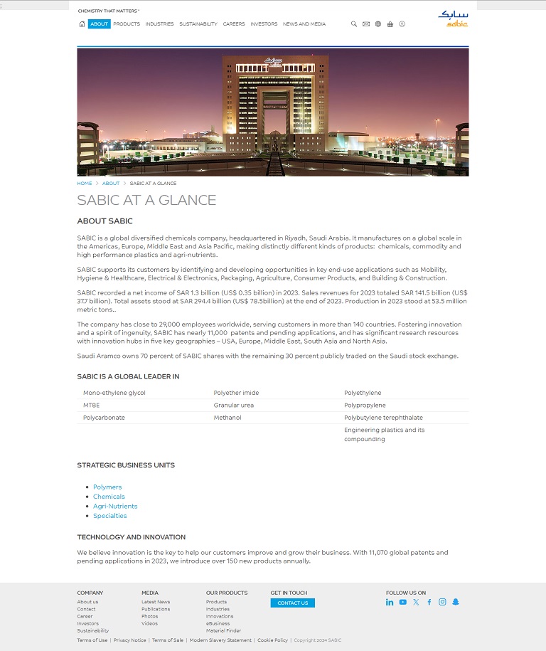 SABIC website